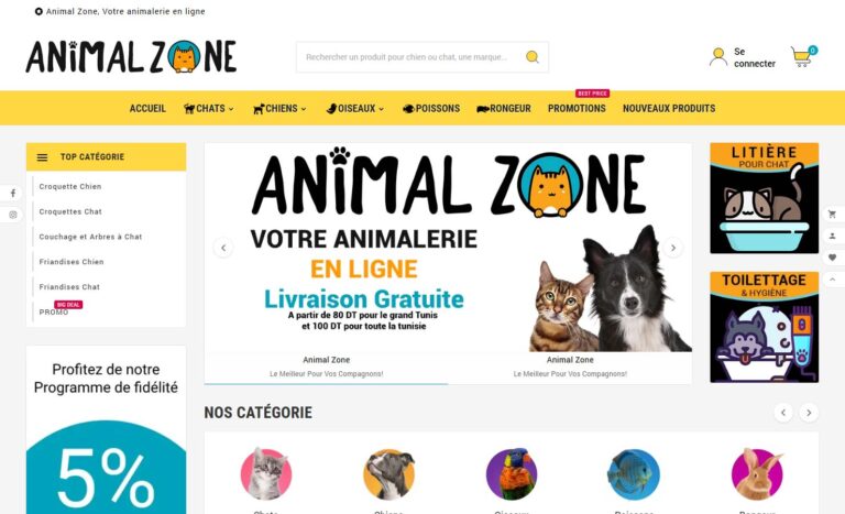 AnimalZone.tn - Votre animalerie en ligne en Tunisie