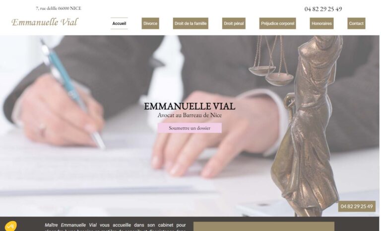 Maître Emmanuelle Vial - Avocat à Nice