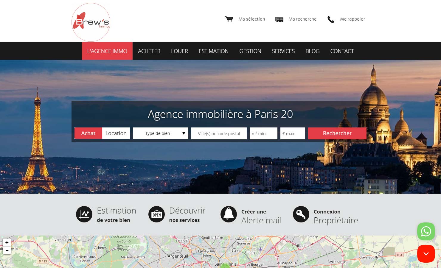 Agence immobilière à Paris 20 Gambetta : Brew’s (75020)