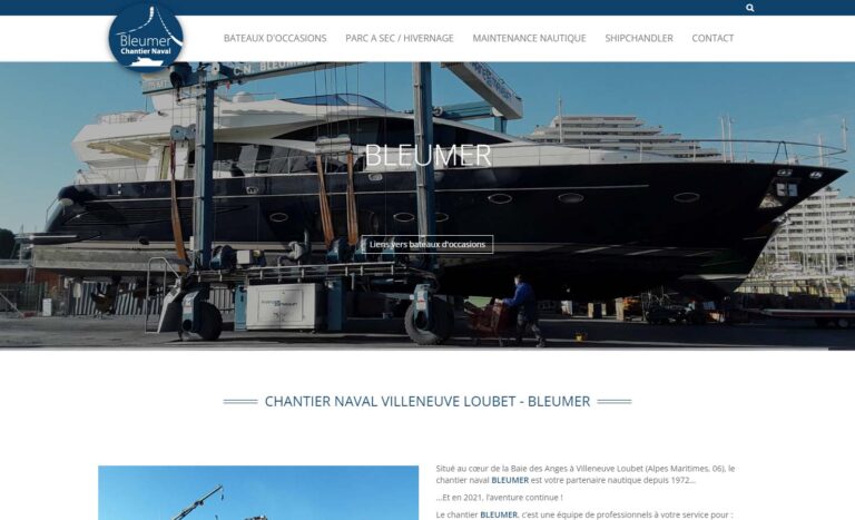 Chantier naval Villeneuve Loubet - BLEUMER