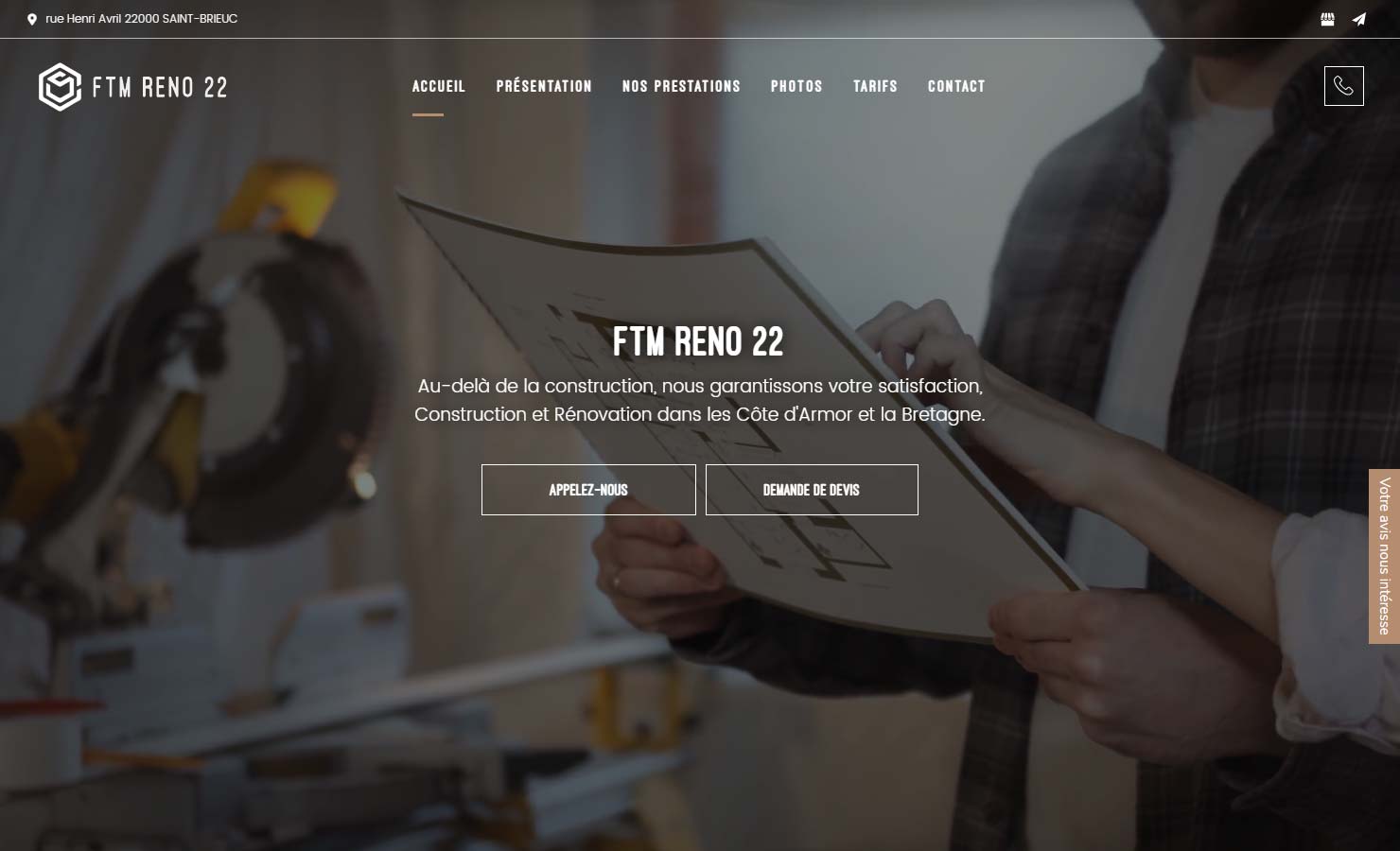 FTM RENO 22 - Menuiserie à Lannion