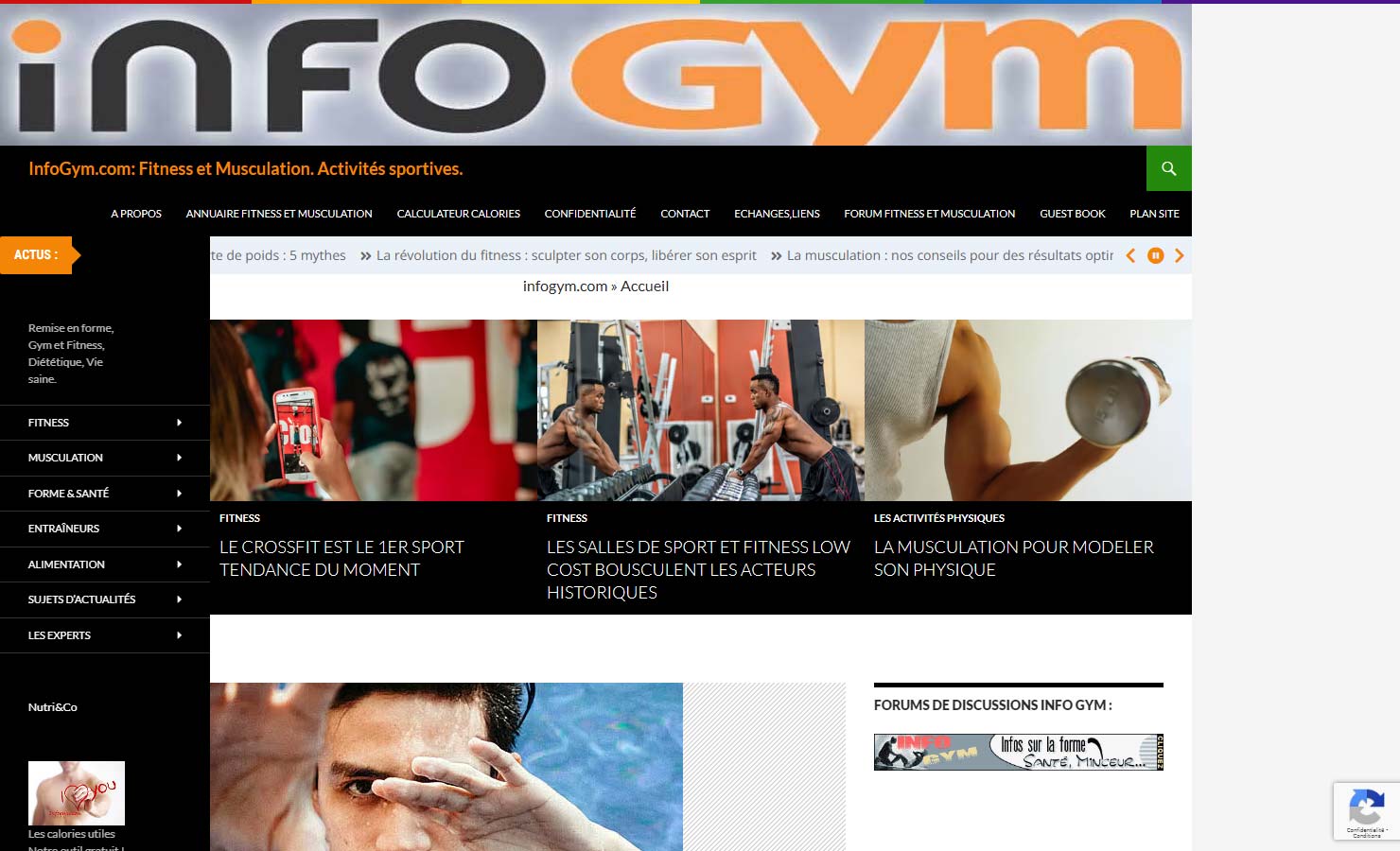 Infogym.com - Conseils avisés sur la Musculation et le Fitness