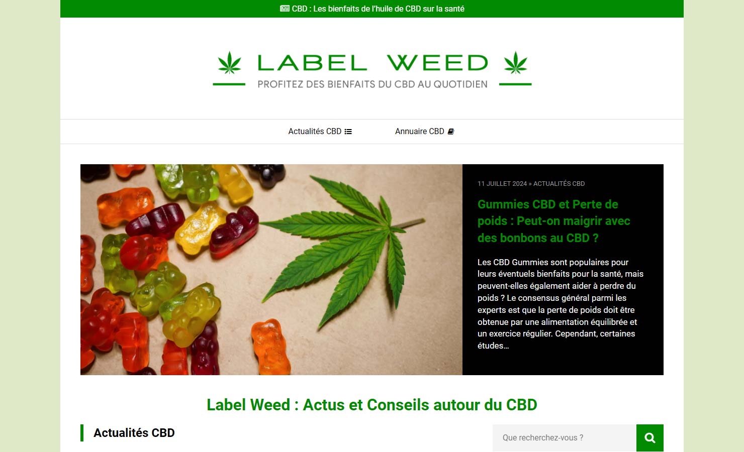 Label Weed - Actus et Conseils autour du CBD