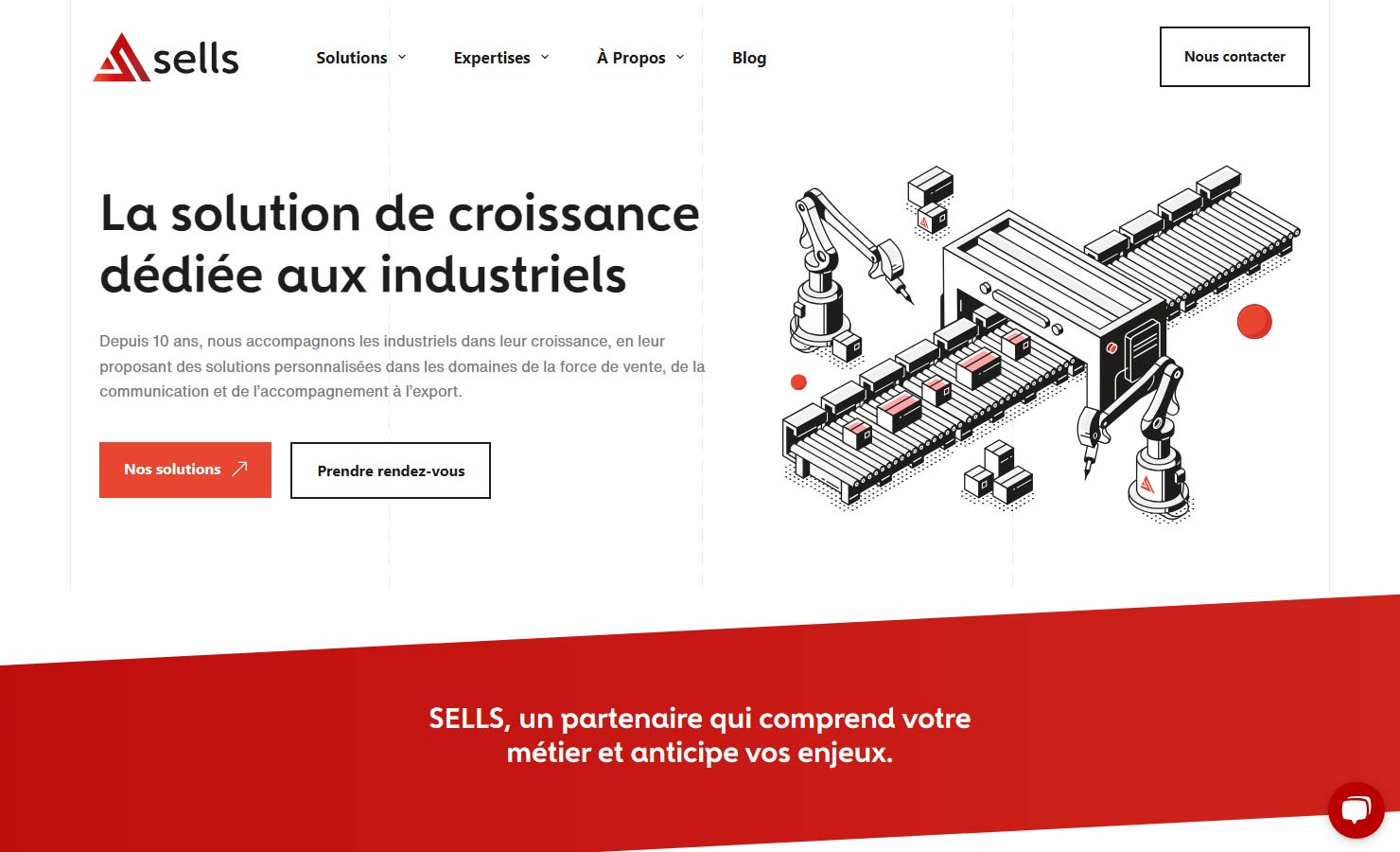 SELLS agence de développement commerciale pour les industriels.
