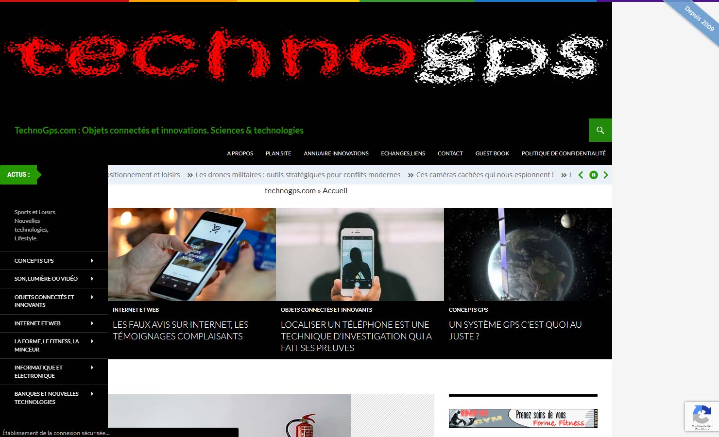 technogps.com - webzine dédié aux objets connectés et technologies