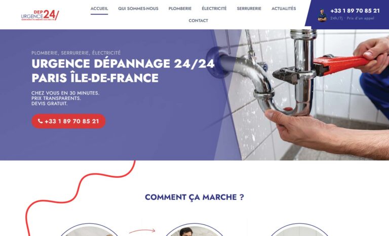 Urgence DEP24 dépannage serrurerie Paris