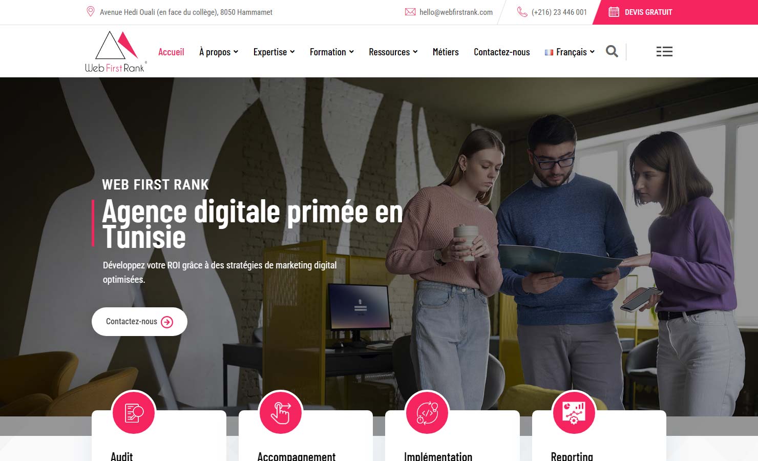 WEB FIRST RANK - Une Agence Digitale Leader en Tunisie