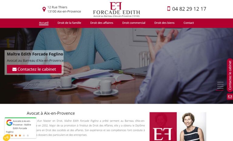 Maître Edith Forcade Foglino - Avocat à Aix-en-provence