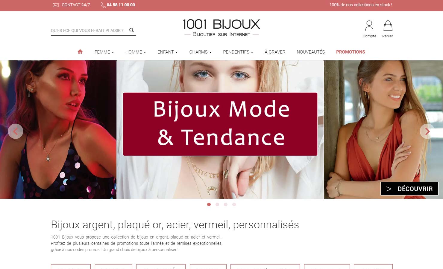 1001 Bijoux : L'univers du bijou à portée de clic
