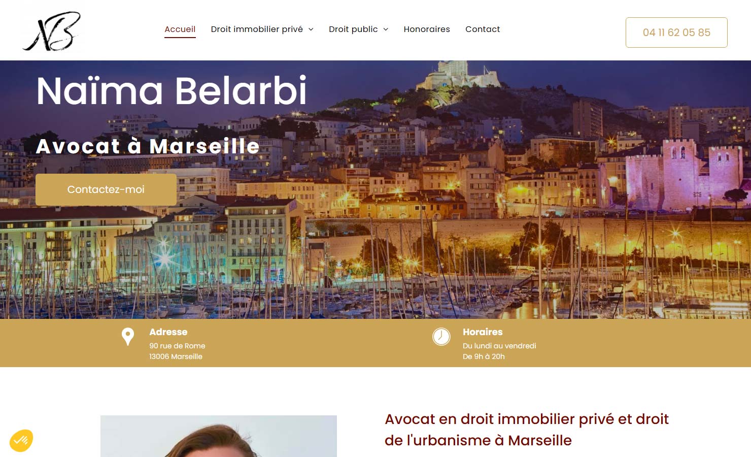 Maître Naïma Belarbi - Avocate en droit des baux à Marseille