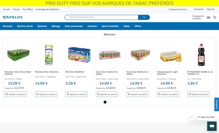 Capalus.fr : Votre supermarché en ligne simple et rapide