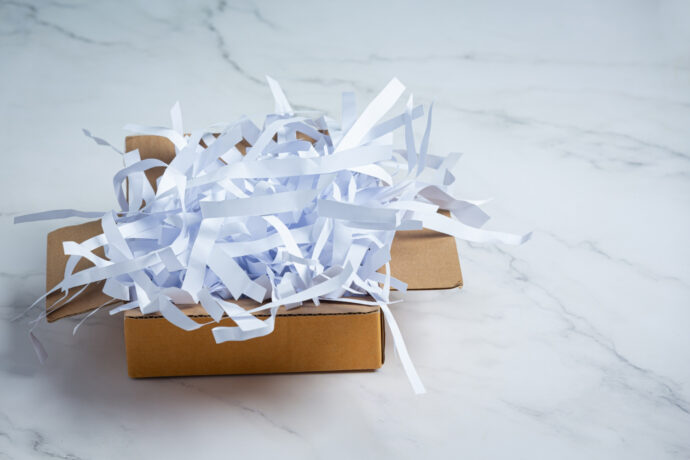 Destruction de documents papier