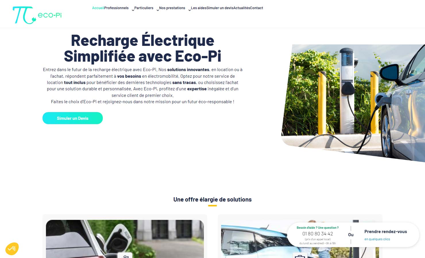 Borne de recharge pour véhicule électrique - Eco-Pi