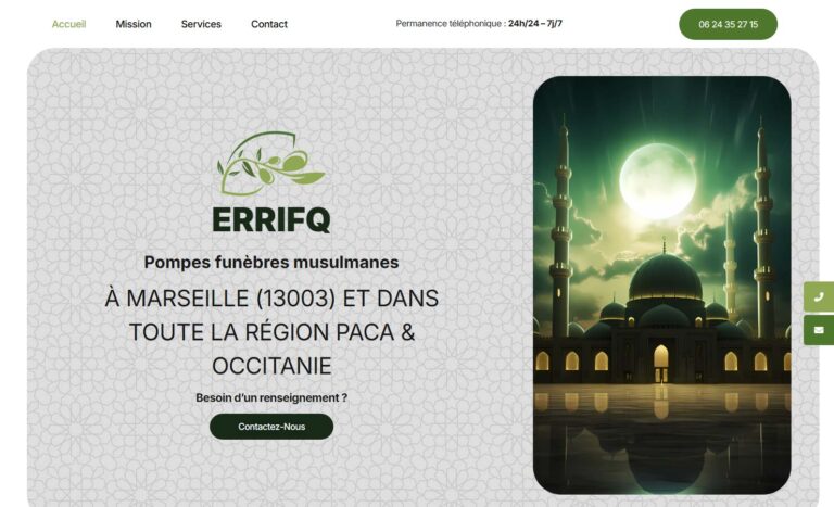ERRIFK - Pompe funèbres musulmanes Marseille