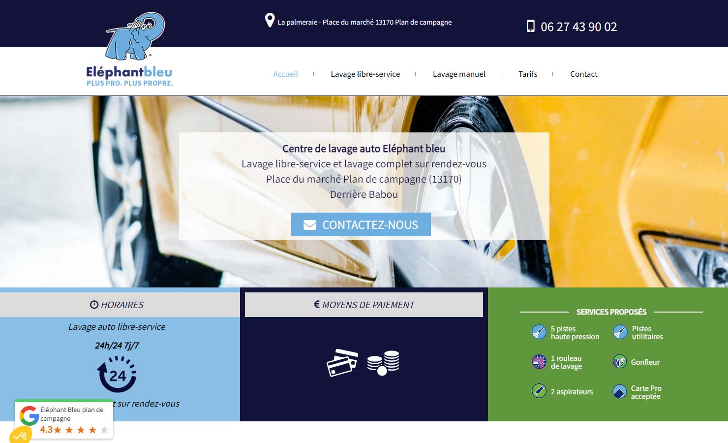 Eléphant Bleu - Station de lavage auto aux Pennes-Mirabeau