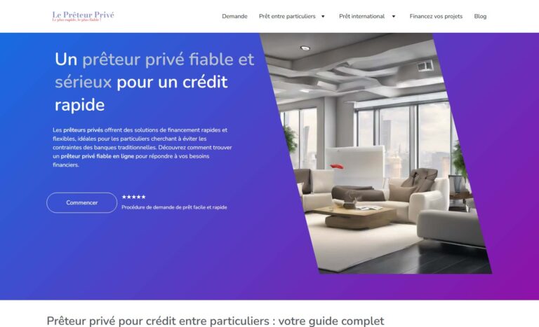 Le Prêteur Privé - Etablissement de crédit