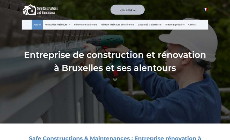 Safe Constructions & Maintenances - Entreprise de construction à Bruxelles