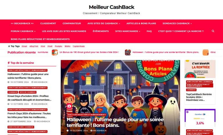 00CashBack.com - Classement / Comparateur Meilleur CashBack