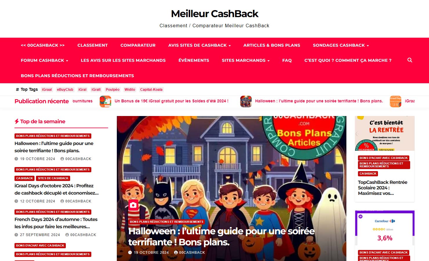 00CashBack.com - Classement / Comparateur Meilleur CashBack