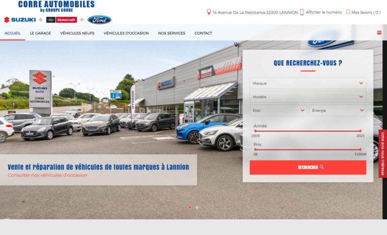 Corre Automobiles - Véhicule occasion à Lannion