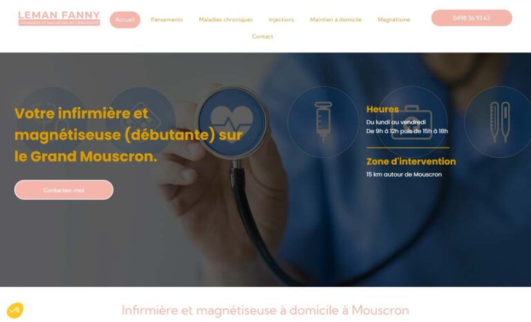 Fanny Leman - Infirmière à Mouscron
