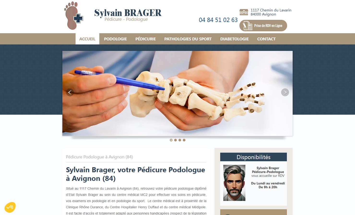 Sylvain Brager - Pédicure à Avignon