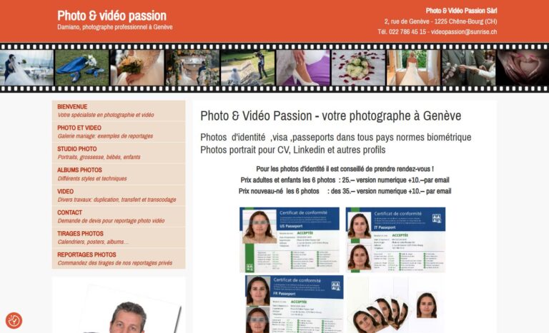 Photo & Vidéo Passion Sàrl, expert photo