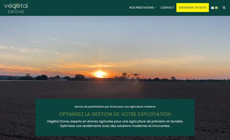 Végétal Drone : service de pulvérisation par drone pour une agriculture moderne