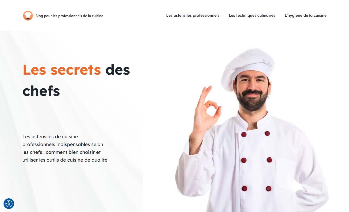 Le cuisinier bien outillé : Ustensiles de cuisine professionnels