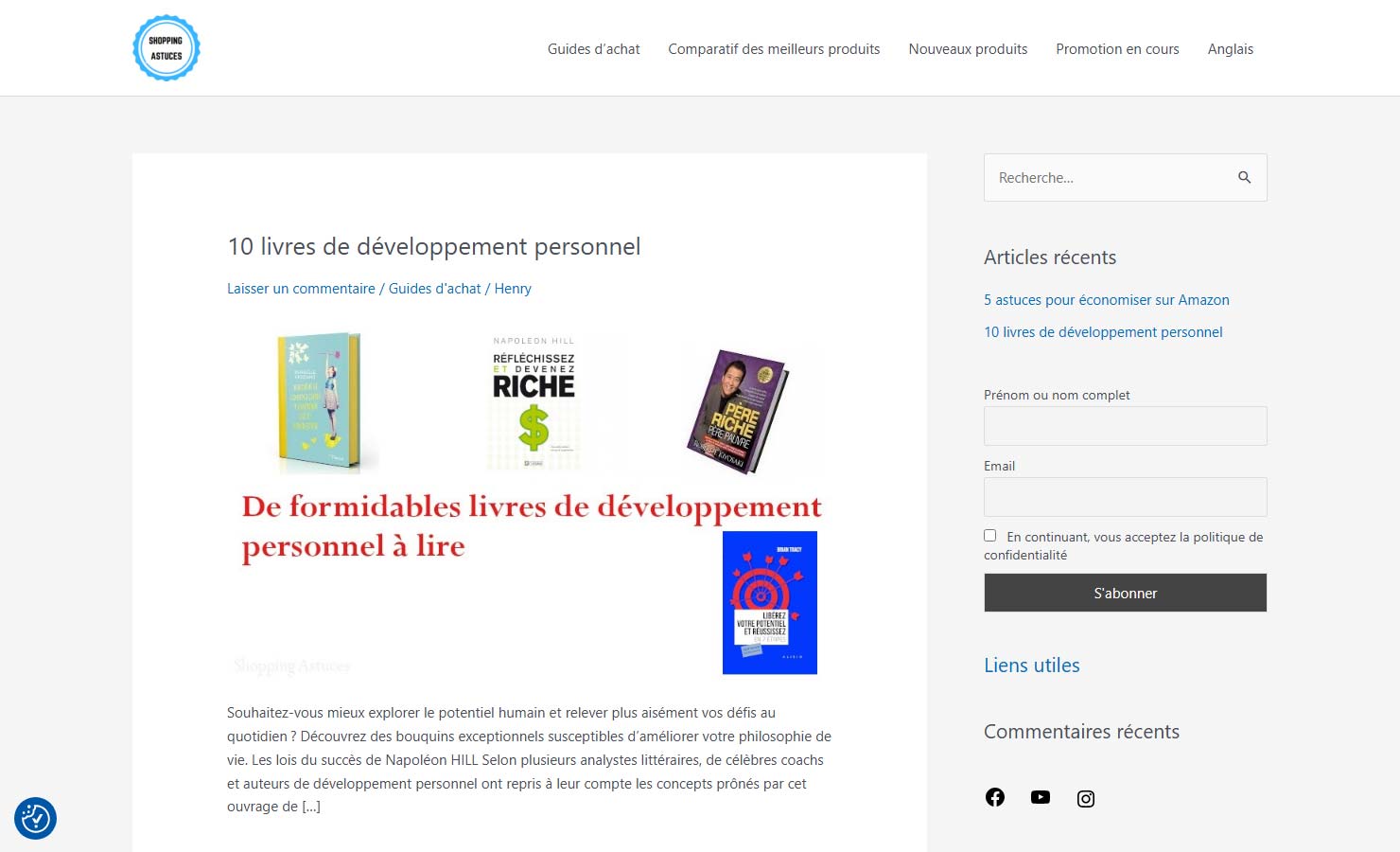 Shopping Astuces