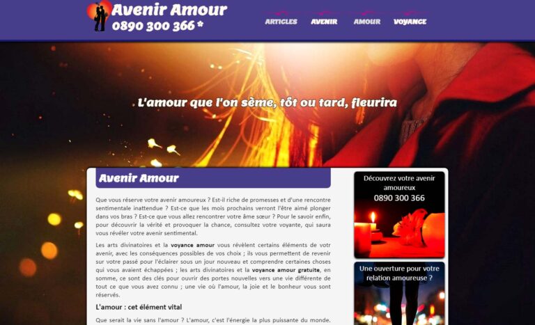 Avenir Amour - voyance sur l'avenir sentimental