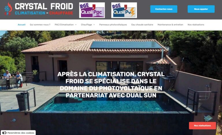 Entretien climatisation Hyères - Crystal Froid