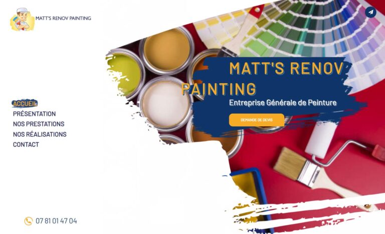 Matt's Renov painting - Faux plafond à Aubagne