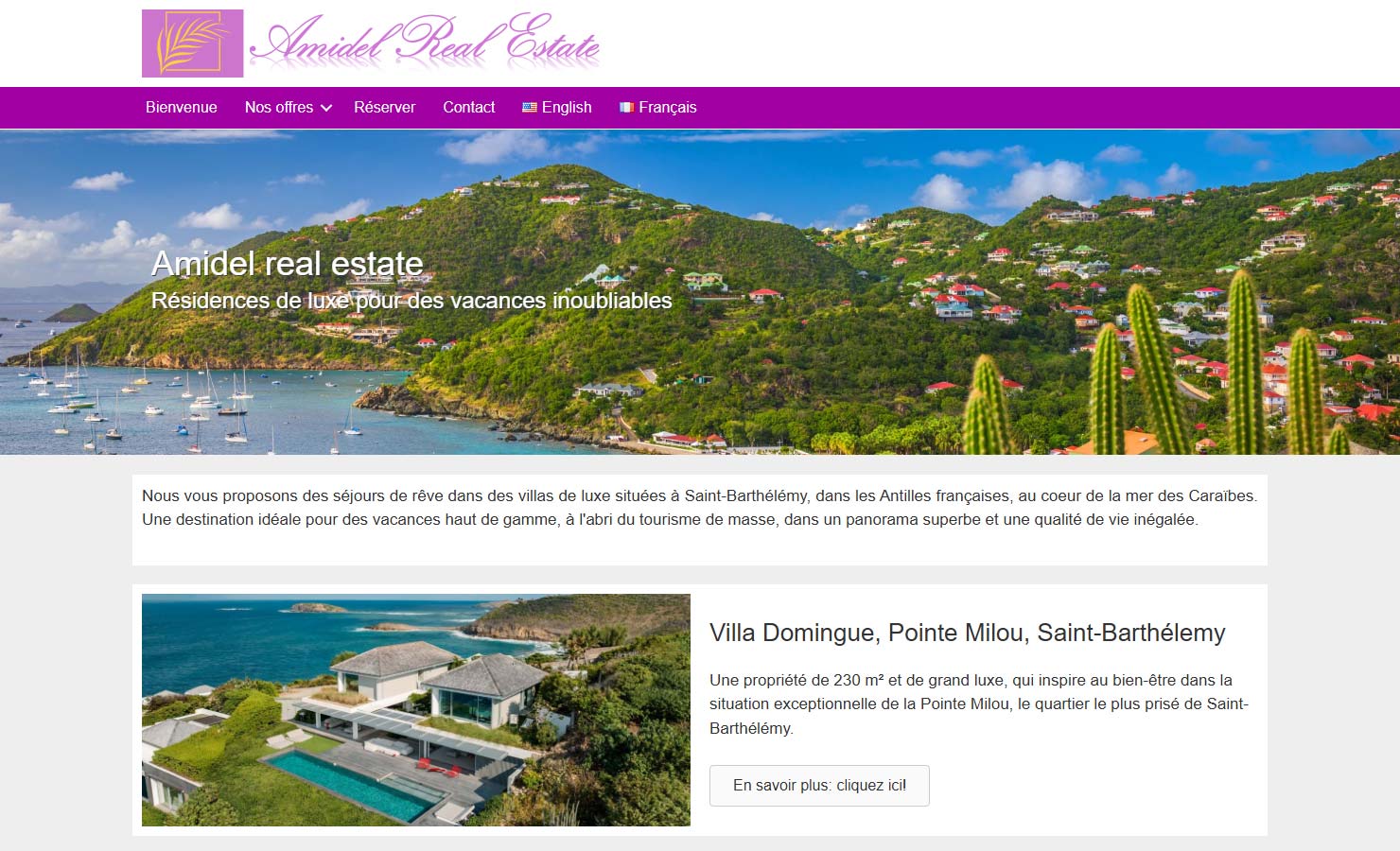 Amidel - Villa de luxe à Saint-Barth, dans la mer des Caraïbes