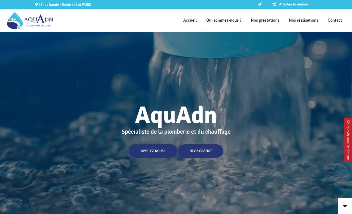 AQUADN - Fuite d'eau à Champigny-sur-Marne