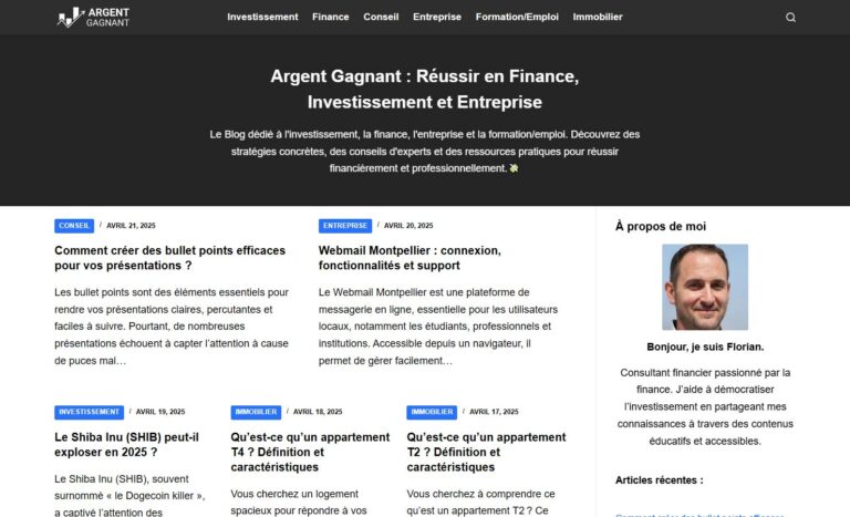 Argent Gagnant