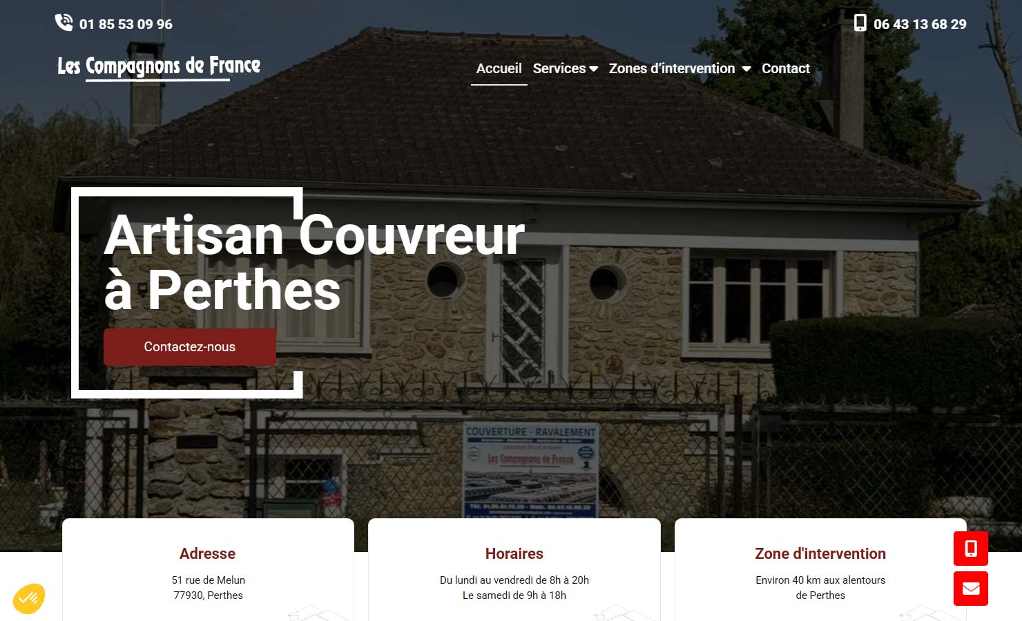 Les Compagnons de France - Couvreur zingueur à Paris