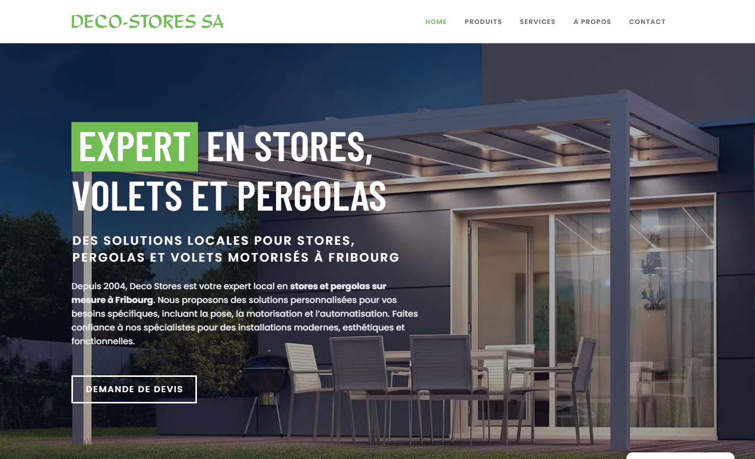 Déco-Stores, pose et maintenance de stores et volets