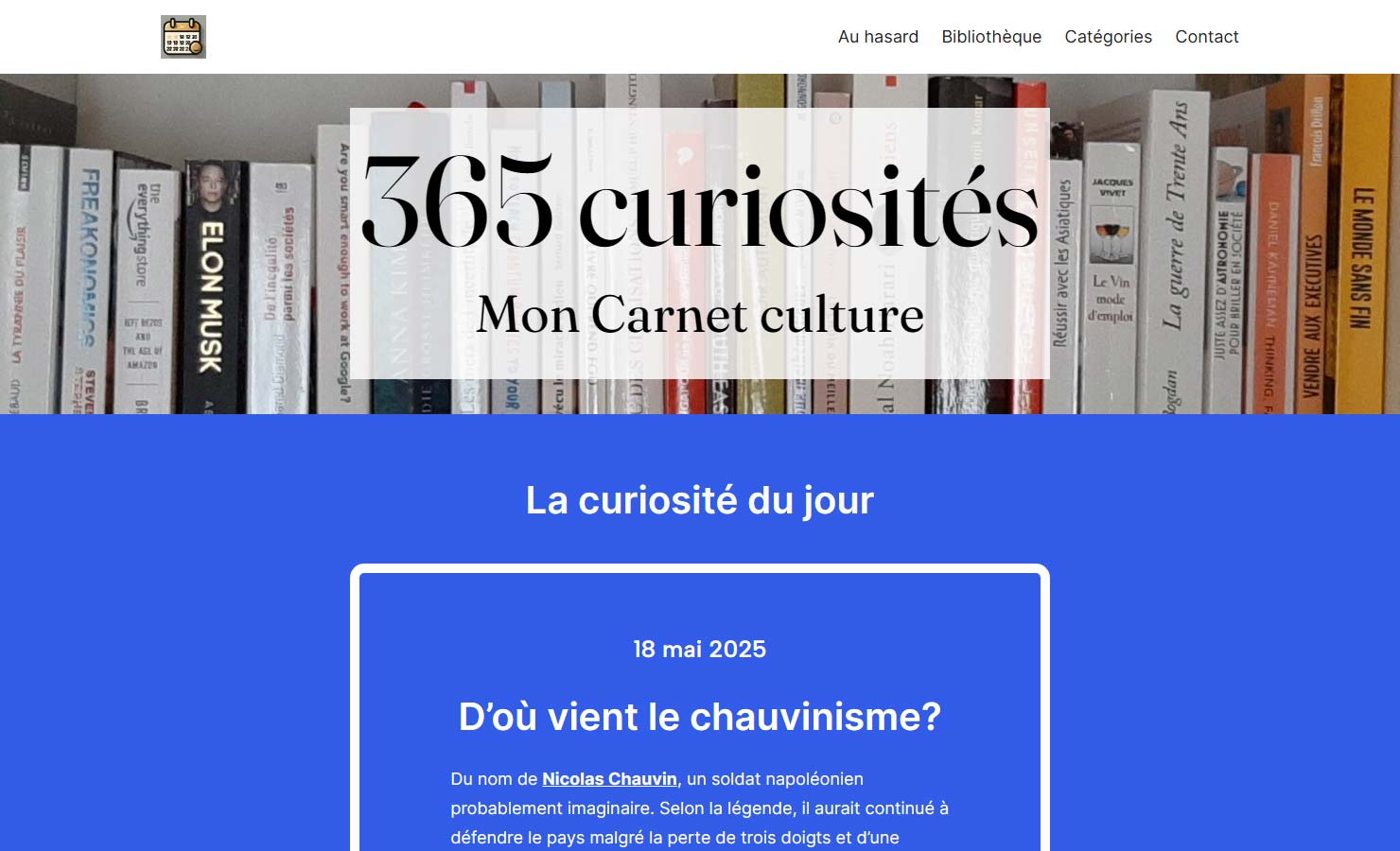 365 curiosités - Chaque jour une découverte