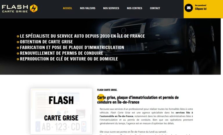 Flash Carte Grise à Hardricourt
