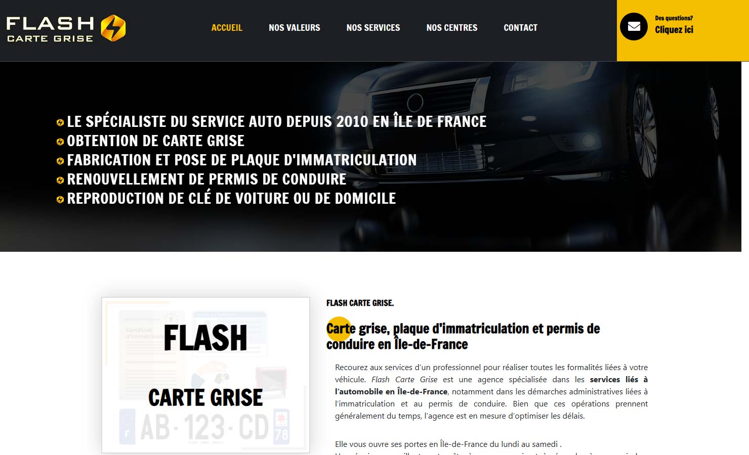 Flash Carte Grise à Hardricourt