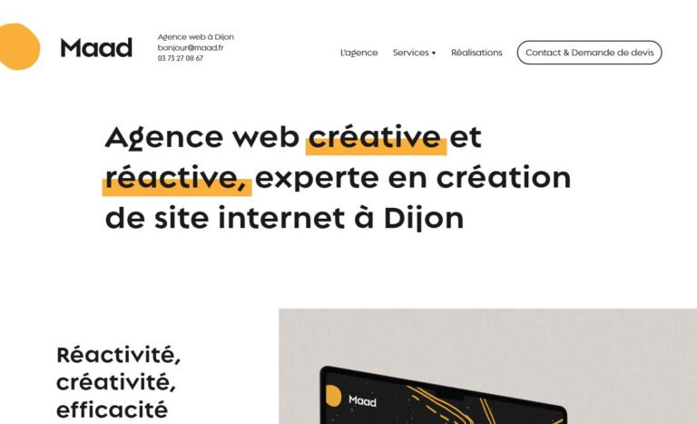 Maad - Agence web, création de sites internet à Dijon