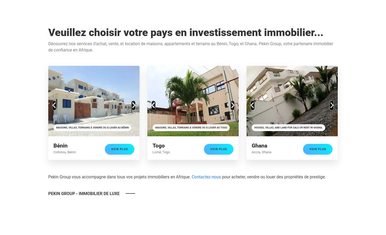 PEKIN GROUP, agence immobilière