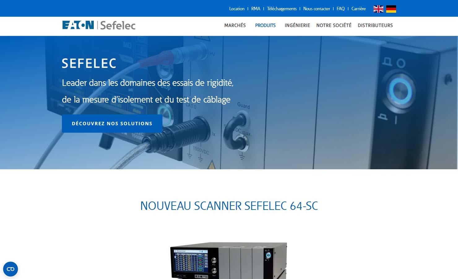 Sefelec : Essais de rigidité diélectrique, mesure d’isolement et tests de câblage
