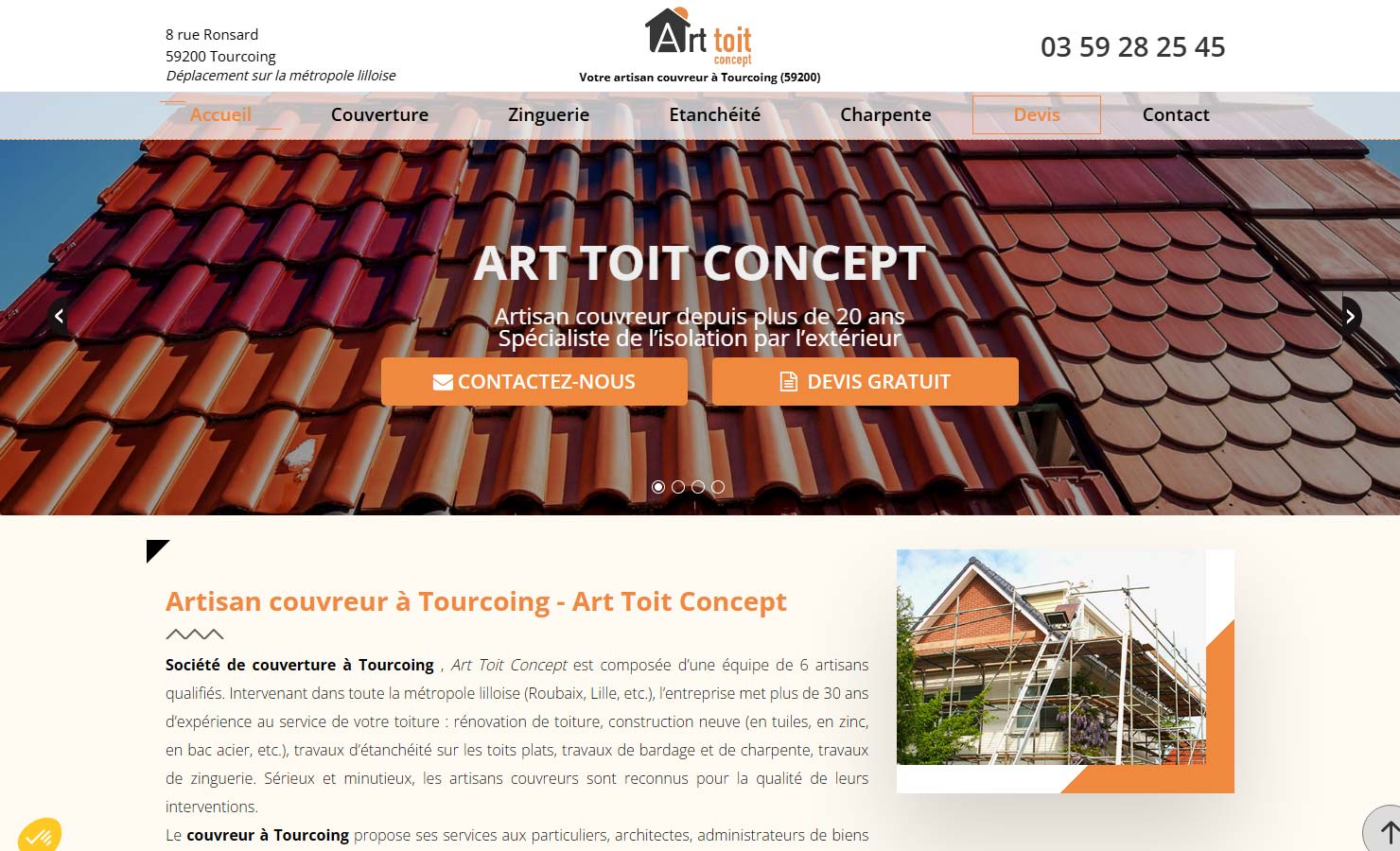 Art toit concept