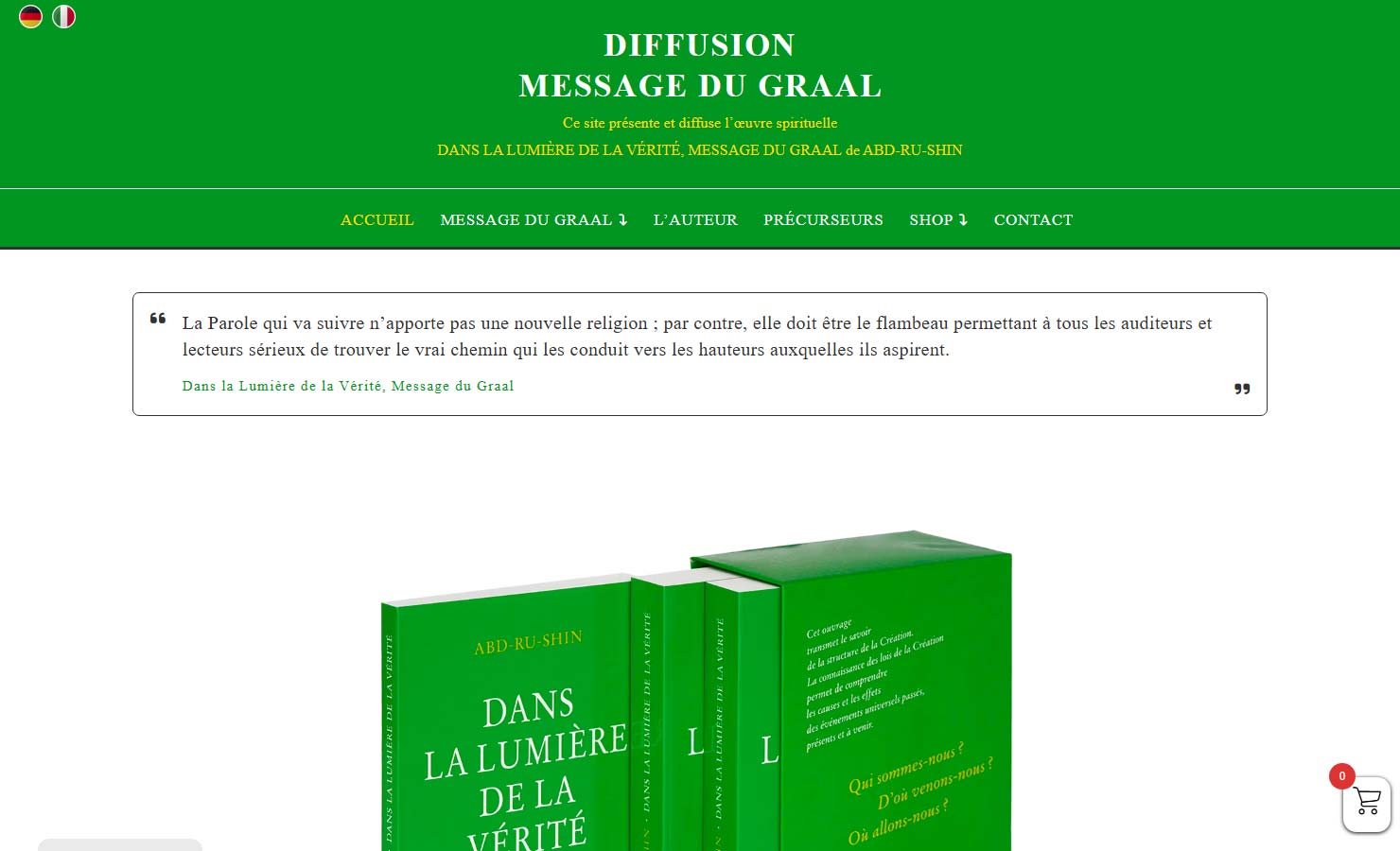Le Message du Graal, une voie vers la vie et la paix