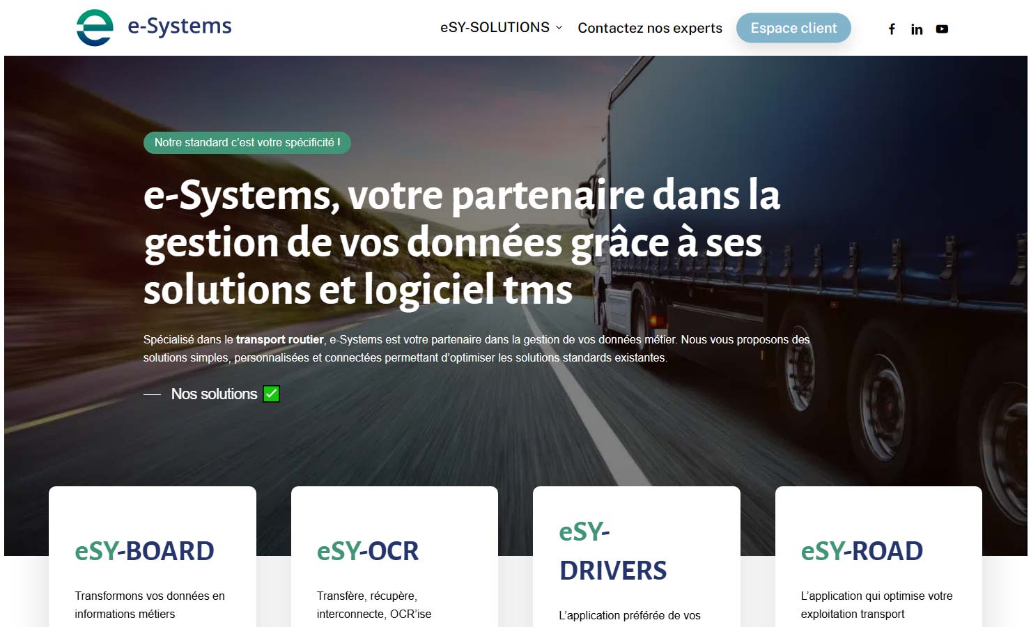 e-Systems, logiciel TMS et solutions métier