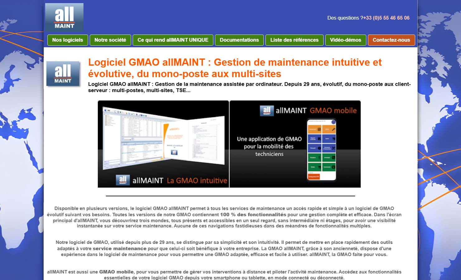 Logiciel GMAO allMAINT