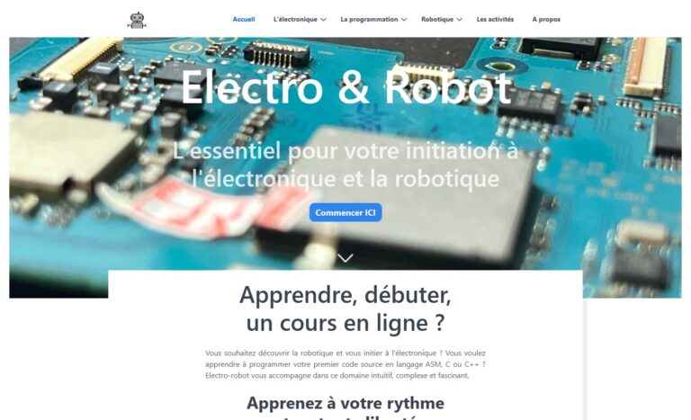 Electro & Robot - L'essentiel pour votre initiation à l'électronique et la robotique