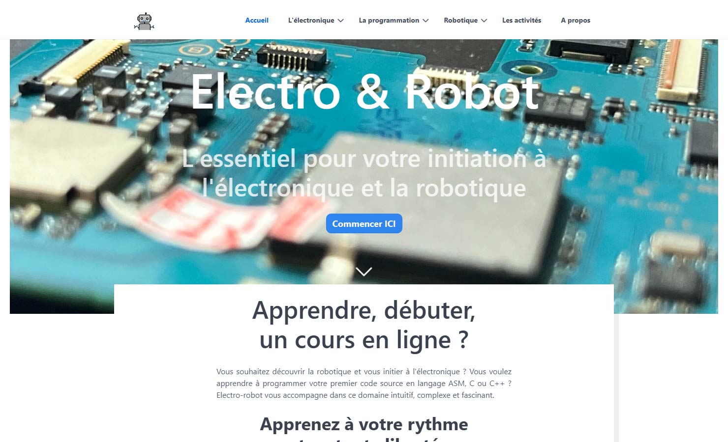 Electro & Robot - L'essentiel pour votre initiation à l'électronique et la robotique